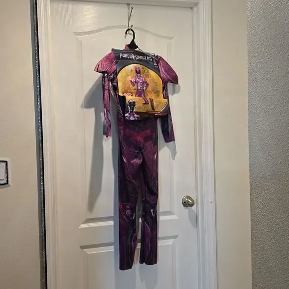 BRAND NEW KIDS PINK POWER RANGER COSTUME KIT - Picture 5 of 12